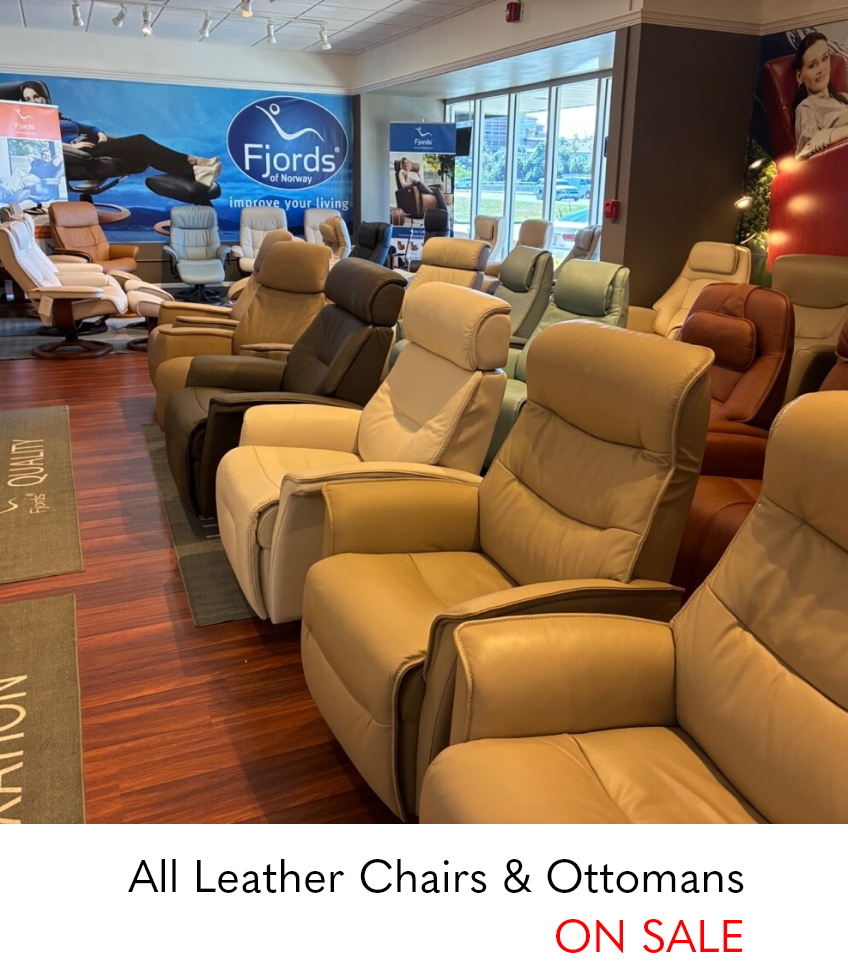 All Leather Chairs & Ottomans On Sale